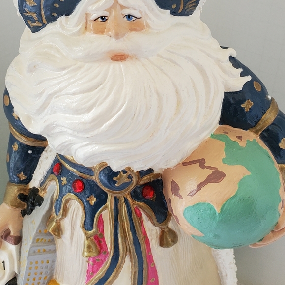 VTG Gare Millennium Old World Santa Claus 14" Ceramic Mold Large Hand Painted - Picture 2 of 8